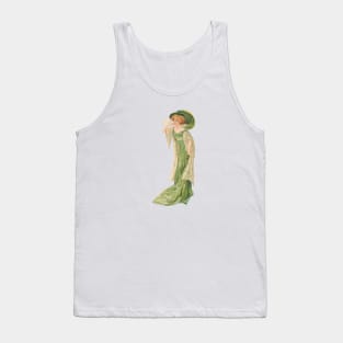 Edwardian society lady - Green Tank Top